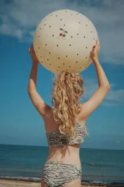 Konges Sløjd Strandbal navy dot 40 cm opblaasbaar