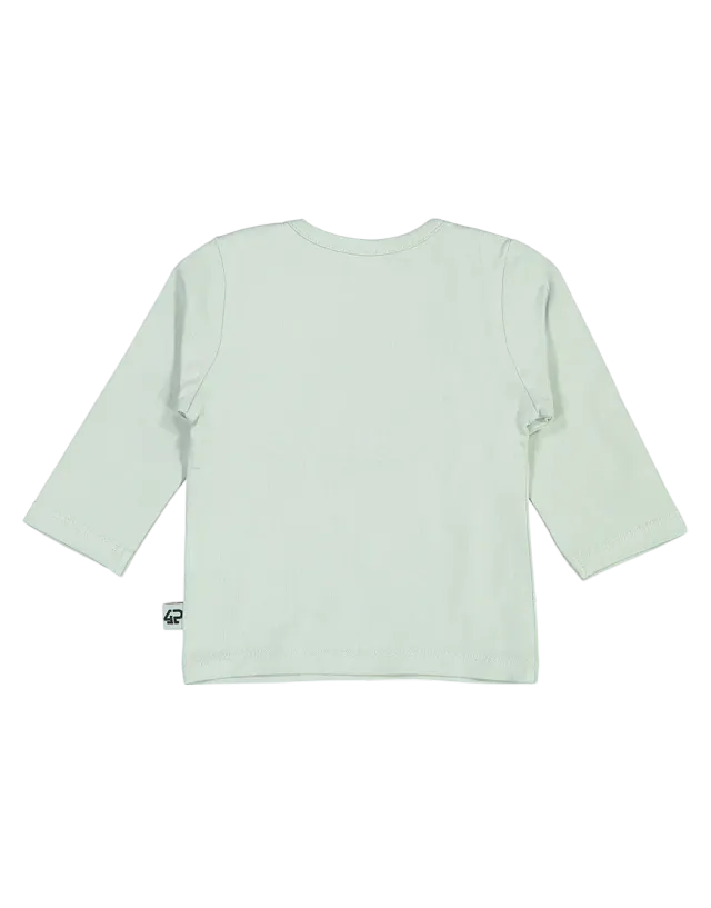 4President Quinn longsleeve grijs mint maat 50 katoen
