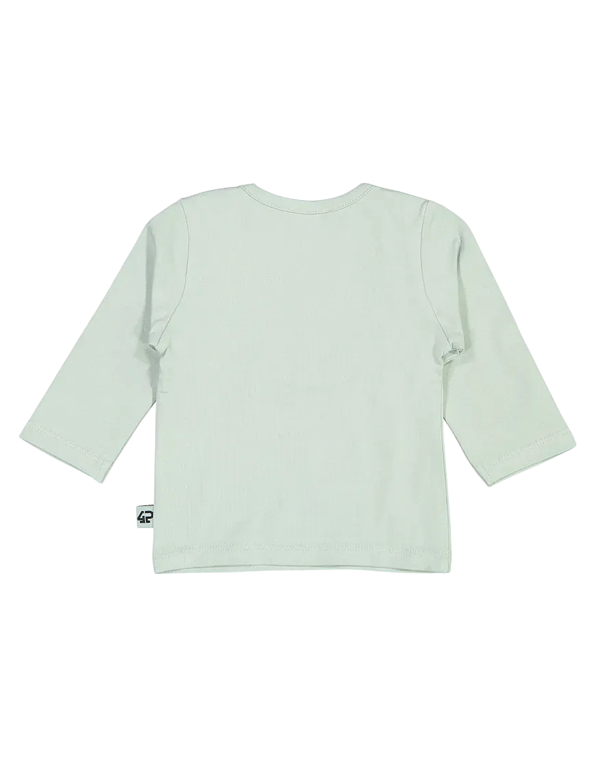 4President Quinn longsleeve grijs mint maat 50 katoen