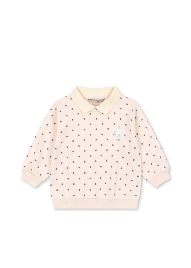 Konges Sløjd Spotty polo rosewater dot biokatoen