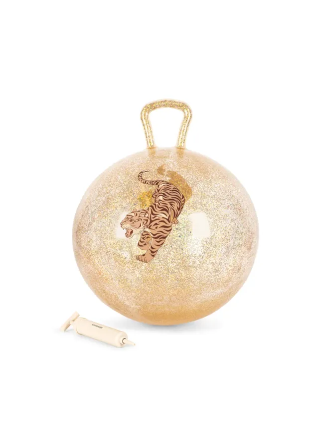 Konges Sløjd springbal tiger 50 cm met handvat