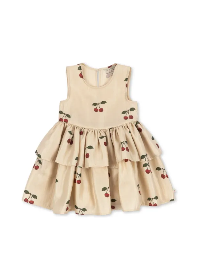 Konges Slojd Fanya Cherry jurk ma grande cerise pearl