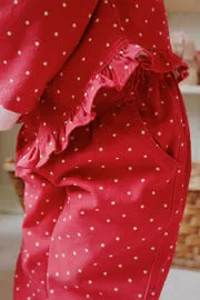 Konges Sløjd Nola broek strawberry dot biokatoen