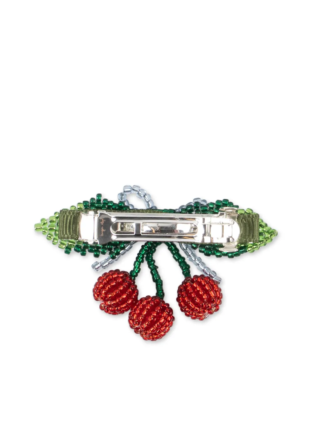 Konges Sløjd Cherry Haarclip Strik Rood glaskralen