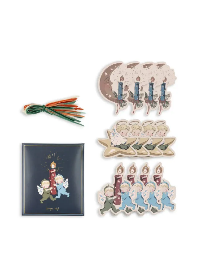Konges Sløjd Kerstcadeaulabels lucia/luna 12 stuks FSC