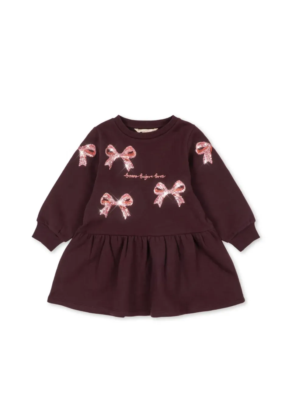 Konges Sløjd Lou sweatjurk decadent chocolate paillet