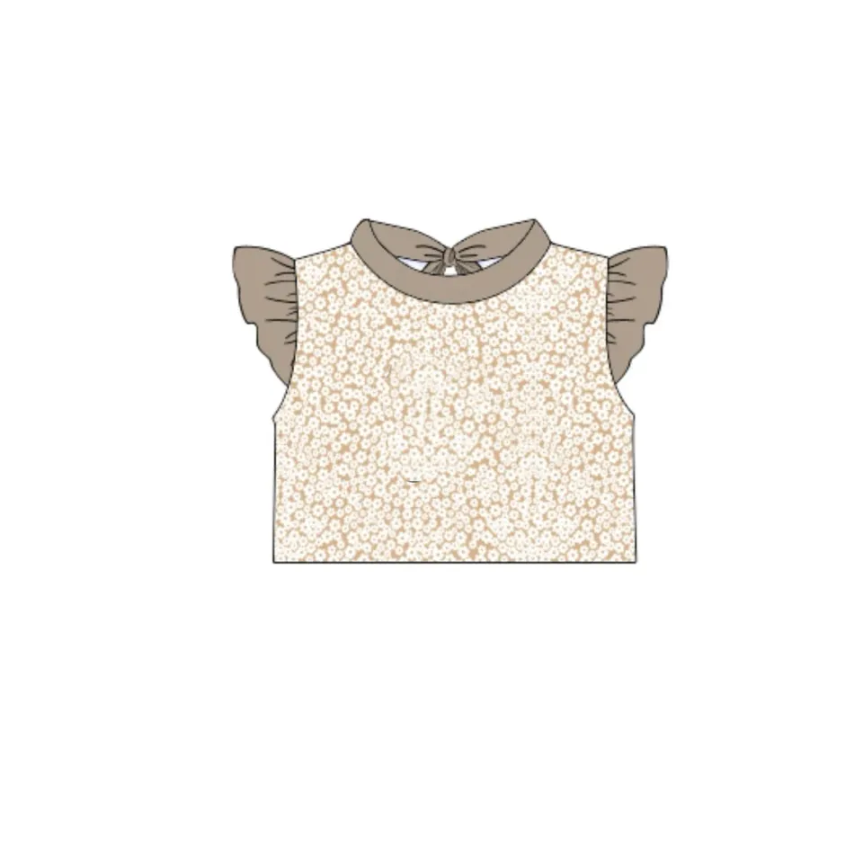 Busy Bee Smocks Fiji Sands rashguard bloemen 2T