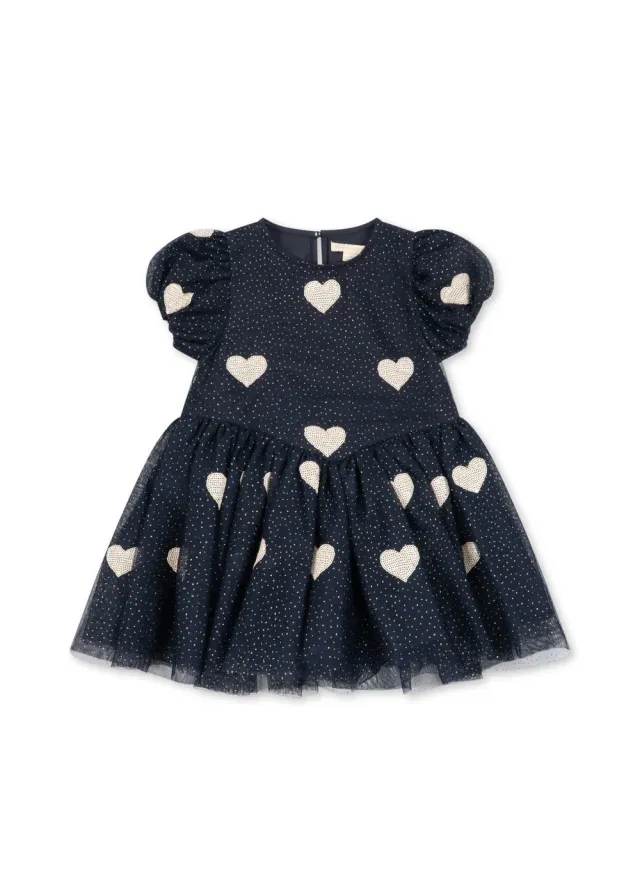 Konges Sløjd Heartlily jurk coeur night sky tule