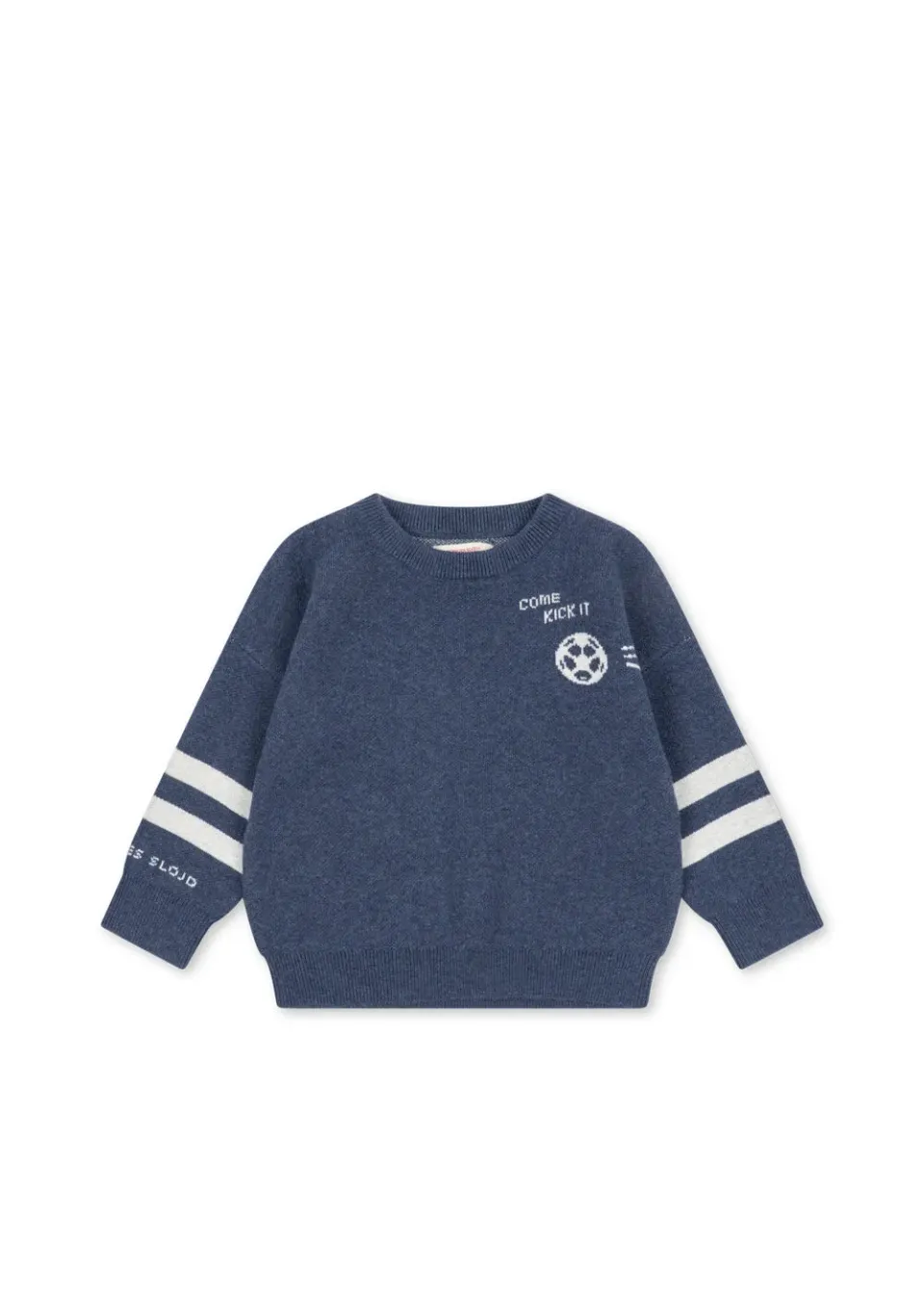 Konges Sløjd Lapis wollen blouse dark navy wolmix