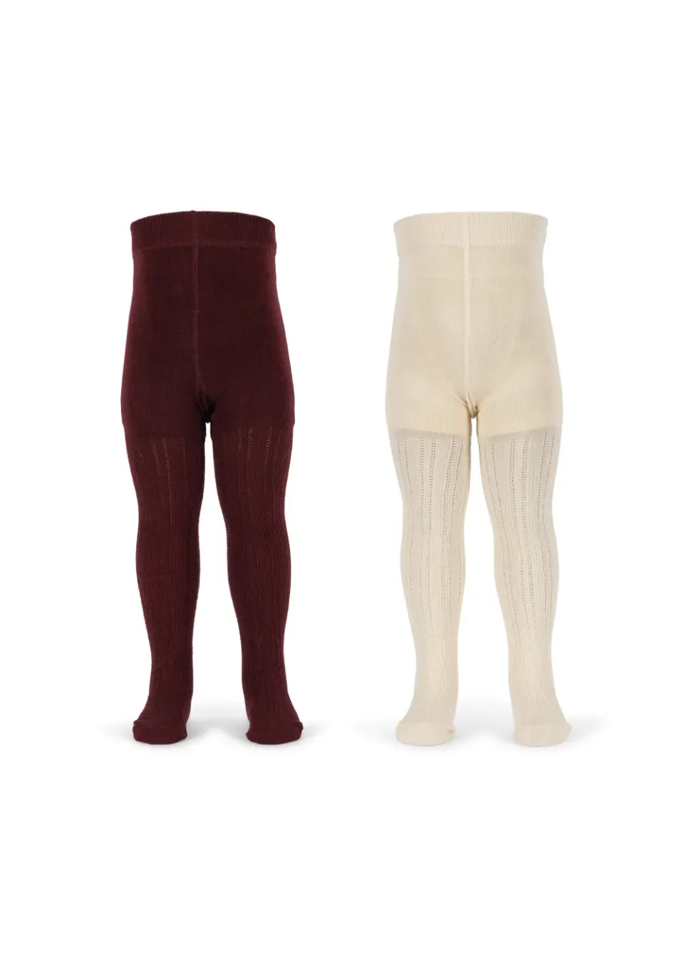 Konges Sløjd Pointelle maillot bordeaux 2-pack katoenmix