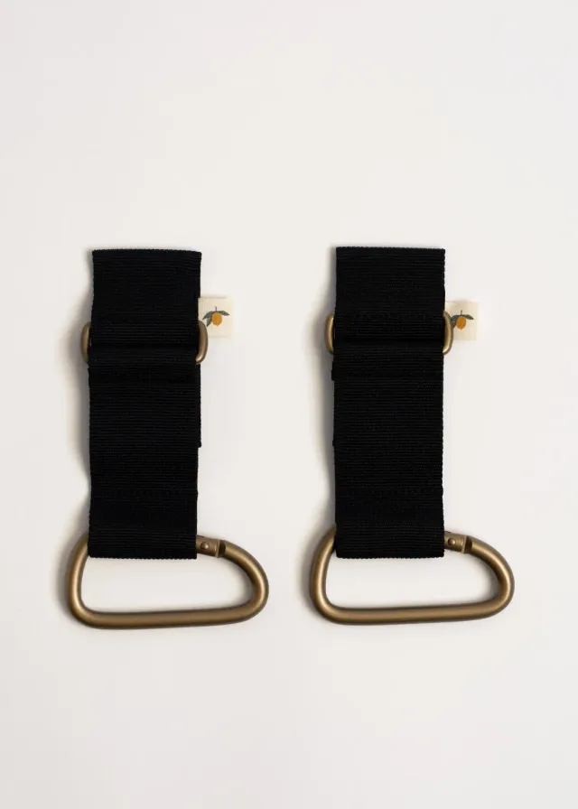 Konges Sløjd ophangband kinderwagen zwart 2-pack