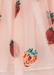 Konges Sløjd Yvonne tulejurk strawberry rose paillet