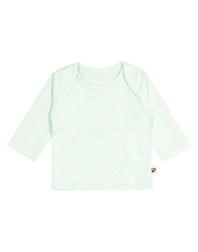 4President Quinn Mint AOP newborn longsleeve katoen