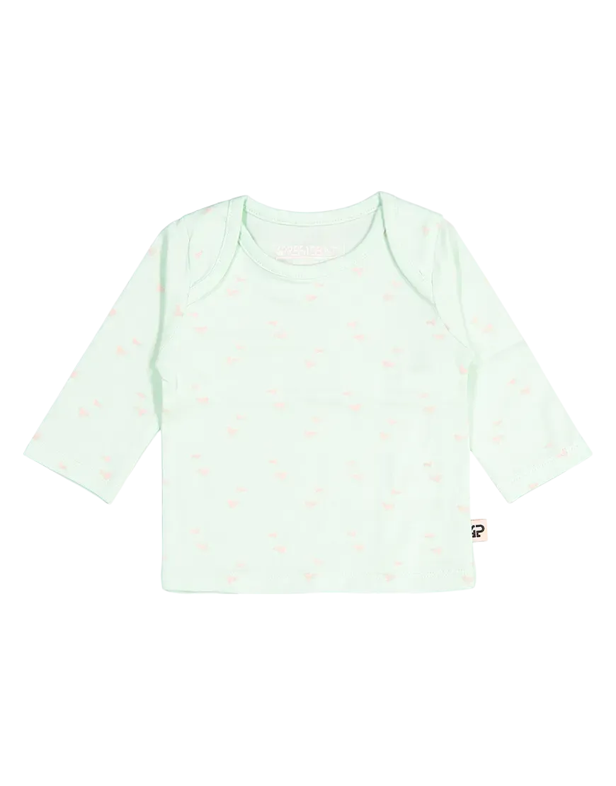 4President Quinn Mint AOP newborn longsleeve katoen
