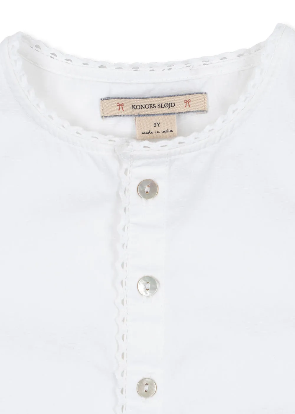 Konges Sløjd Evelina blouse bright white biokatoen