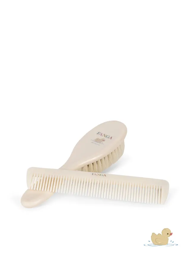 Konges Sløjd Babyborstelset babyborstel beige wol