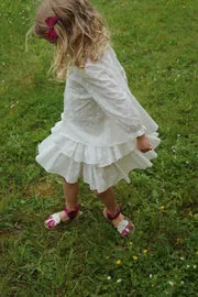 Konges Sløjd Lacey rok optic white broderie