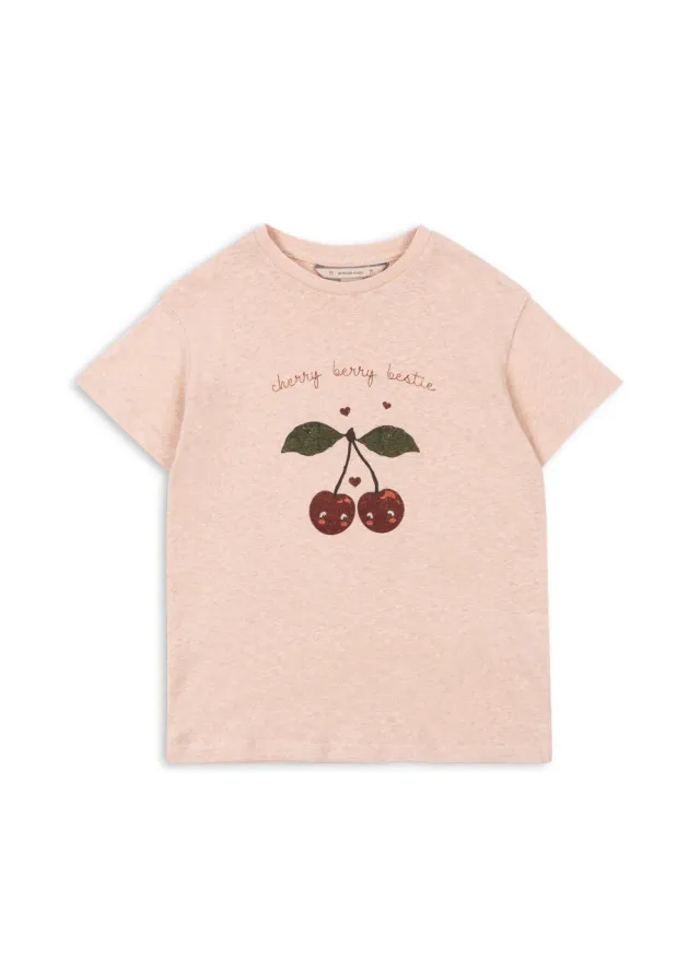 Konges Sløjd Era T-shirt cameo rose linnenmix
