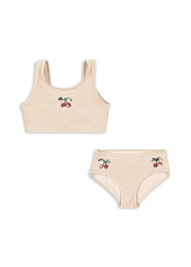 Konges Sløjd Jade Rose Stripe bikini sneldrogend