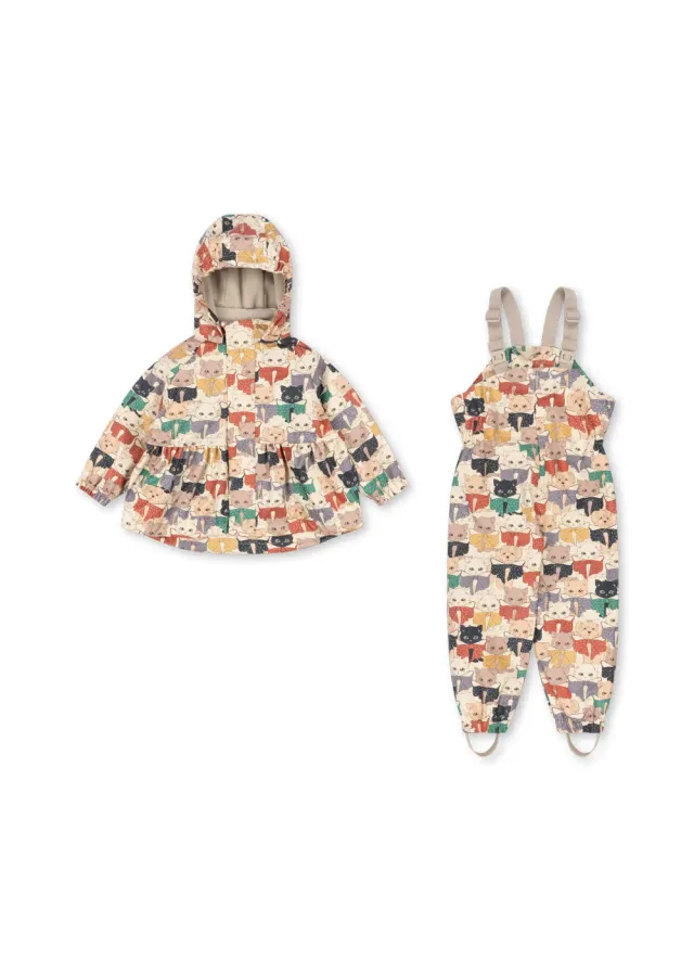 Konges Sløjd Rainy Palme regenset fleece cats dogs