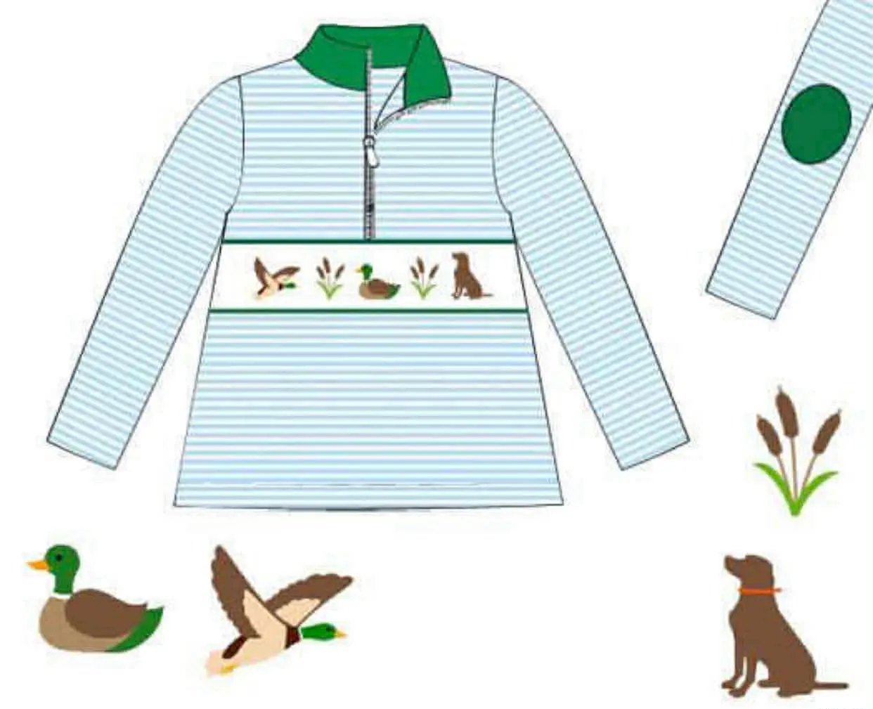 Busy Bee Smocks Puppy Duck trui gebreid 12M herfst