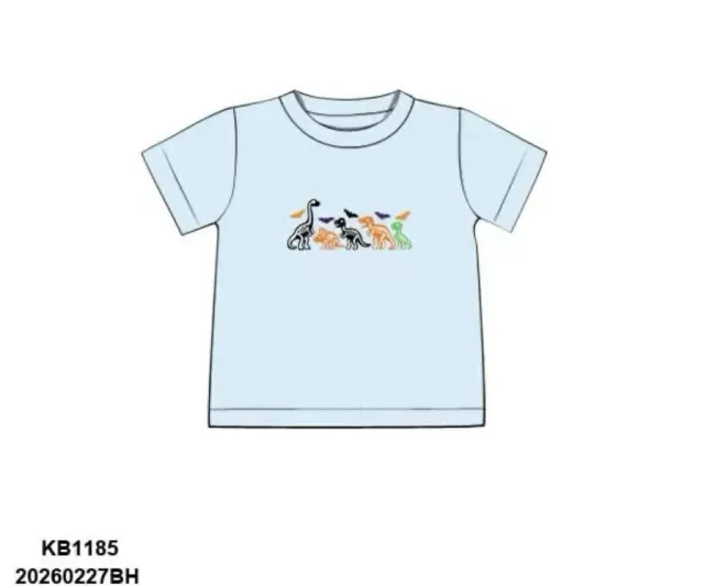 Busy Bee Smocks Halloween Dinosaur shirt jongens
