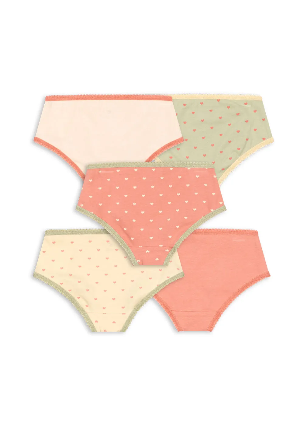 Konges Sløjd Basic onderbroek meisjes 5-pack mix biokatoen