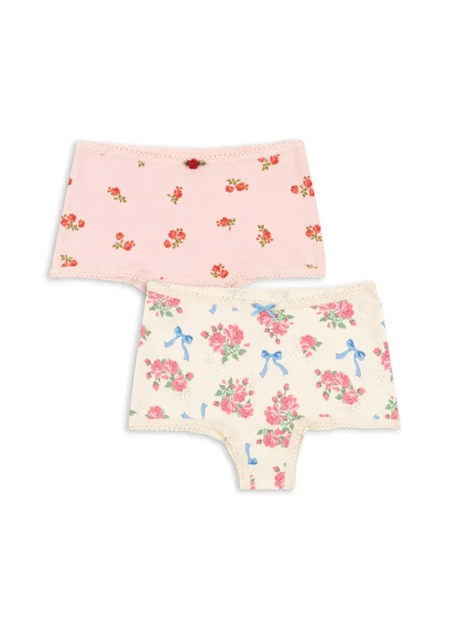 Konges Sløjd Basic 2 Pack Hipsters onderbroekjes bella rosita biokatoen