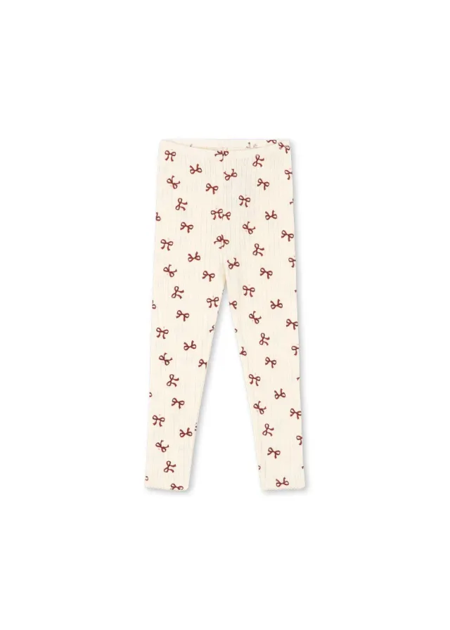 Konges Sløjd Minnie broek bow rouge biokatoen