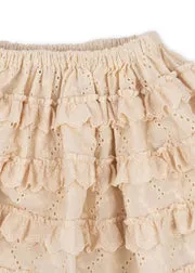 Konges Sløjd Frilla Rok buttercream broderie katoen