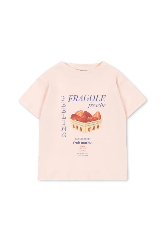 Konges Sløjd Era Creole Pink T-shirt linnenmix