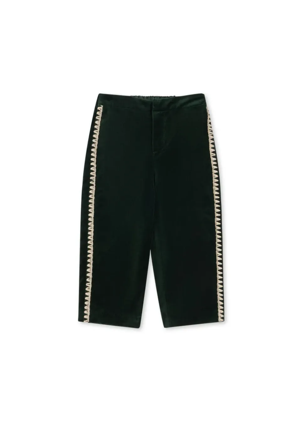 Konges Sløjd Rocky broek dark green fluweel