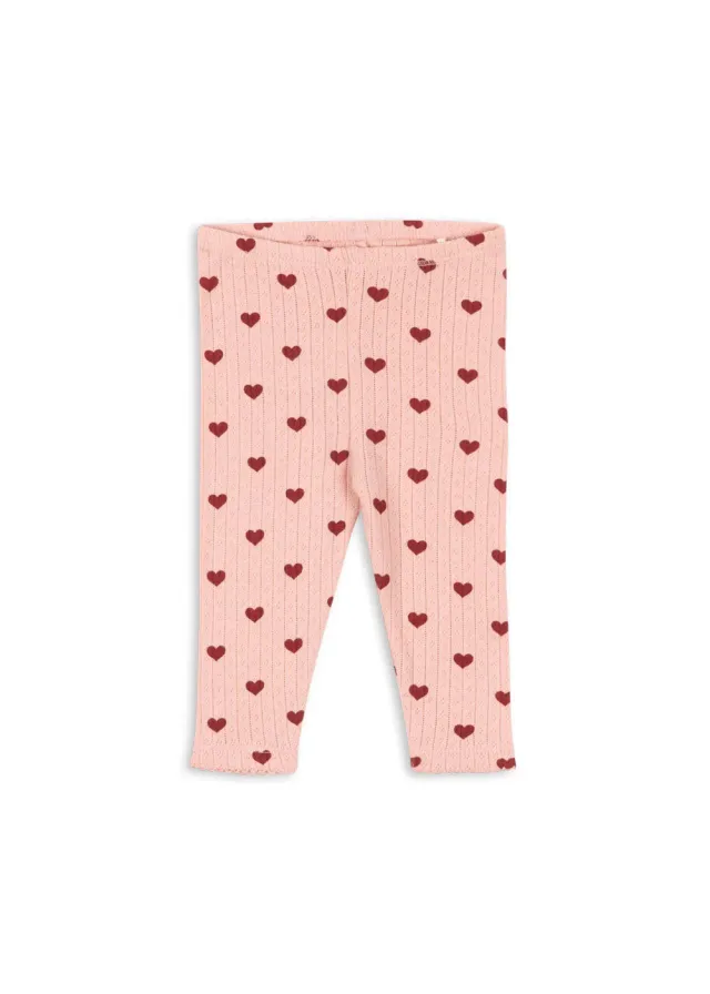 Konges Sløjd Minnie leggings amour rouge biokatoen