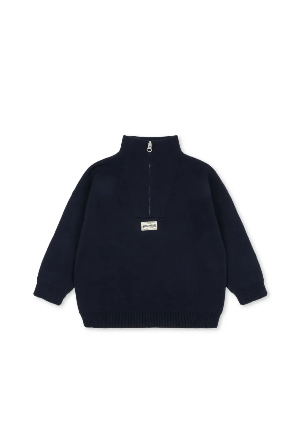 Konges Sløjd Mano trui total eclipse half-zip katoen