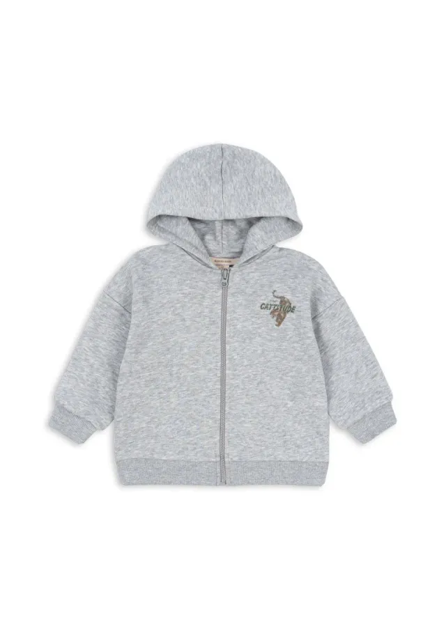 Konges Sløjd Lou hoodie grey melange biokatoen