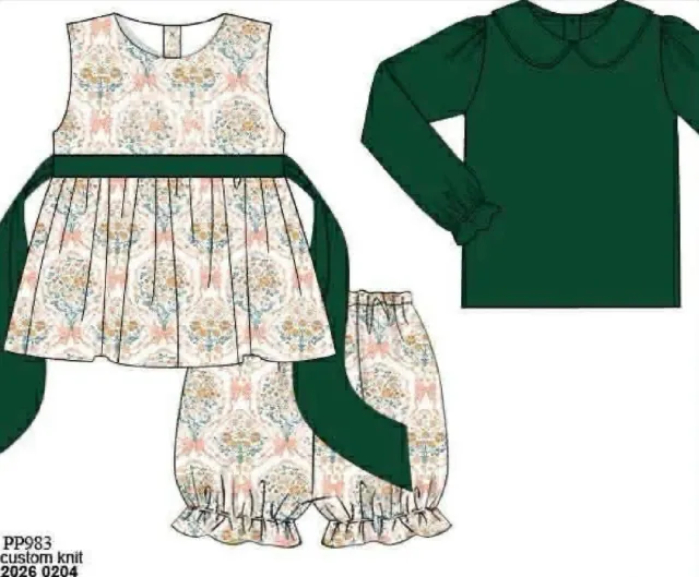 Busy Bee Smocks Fall Fancy 3-delige bubble set herfst