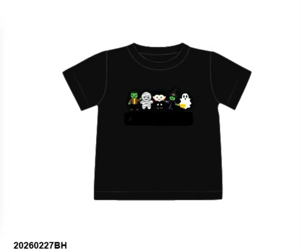 Busy Bee Smocks Boo Crew jongensshirt 2T halloween