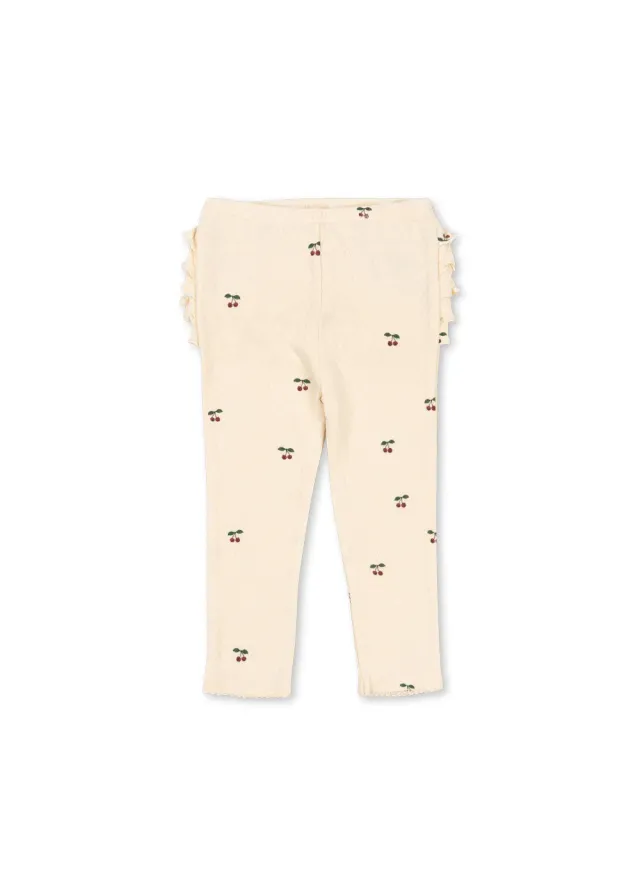 Konges Sløjd Sui broek cherry biokatoen
