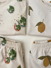 Konges Sløjd Lin kledingset mon grand citron biokatoen