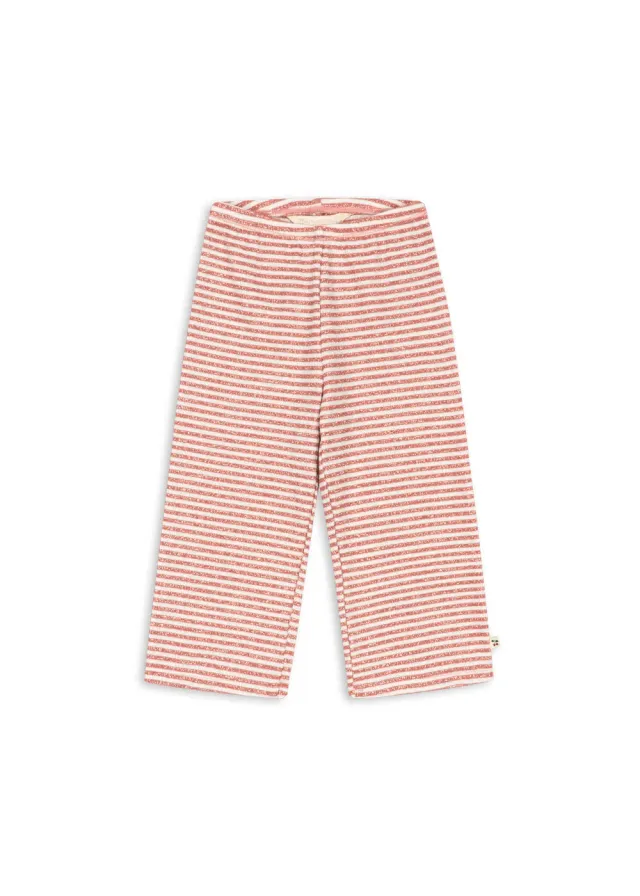 Konges Sløjd Roli flared broek rose cream stripe