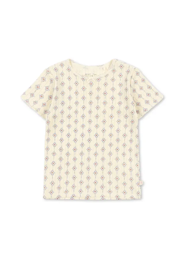 Konges Sløjd Minnie T-shirt muro blu pointelle biokatoen