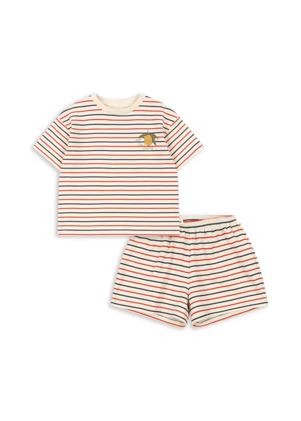 Konges Sløjd Basic Set Tricolore Stripes Biokatoen 2-delig