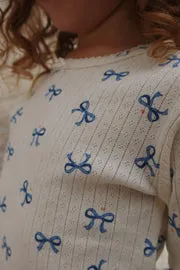 Konges Sløjd Minnie jurk bow bleu biokatoen