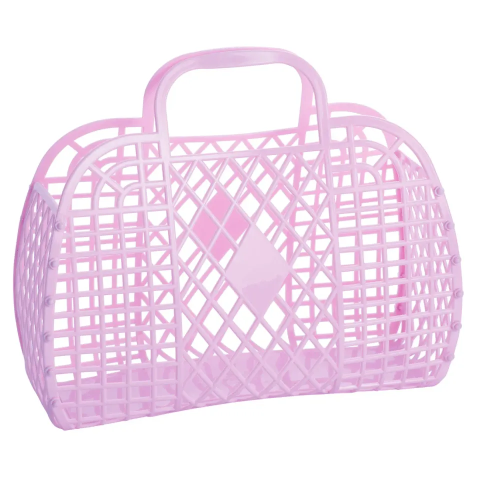 The Mompany Retro Basket mand L lila nostalgisch