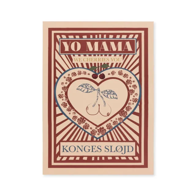 Konges Sløjd poster A3 heart 29,7x42 FSC