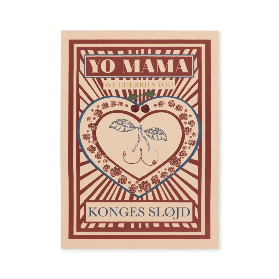 Konges Sløjd poster A3 heart 29,7x42 FSC
