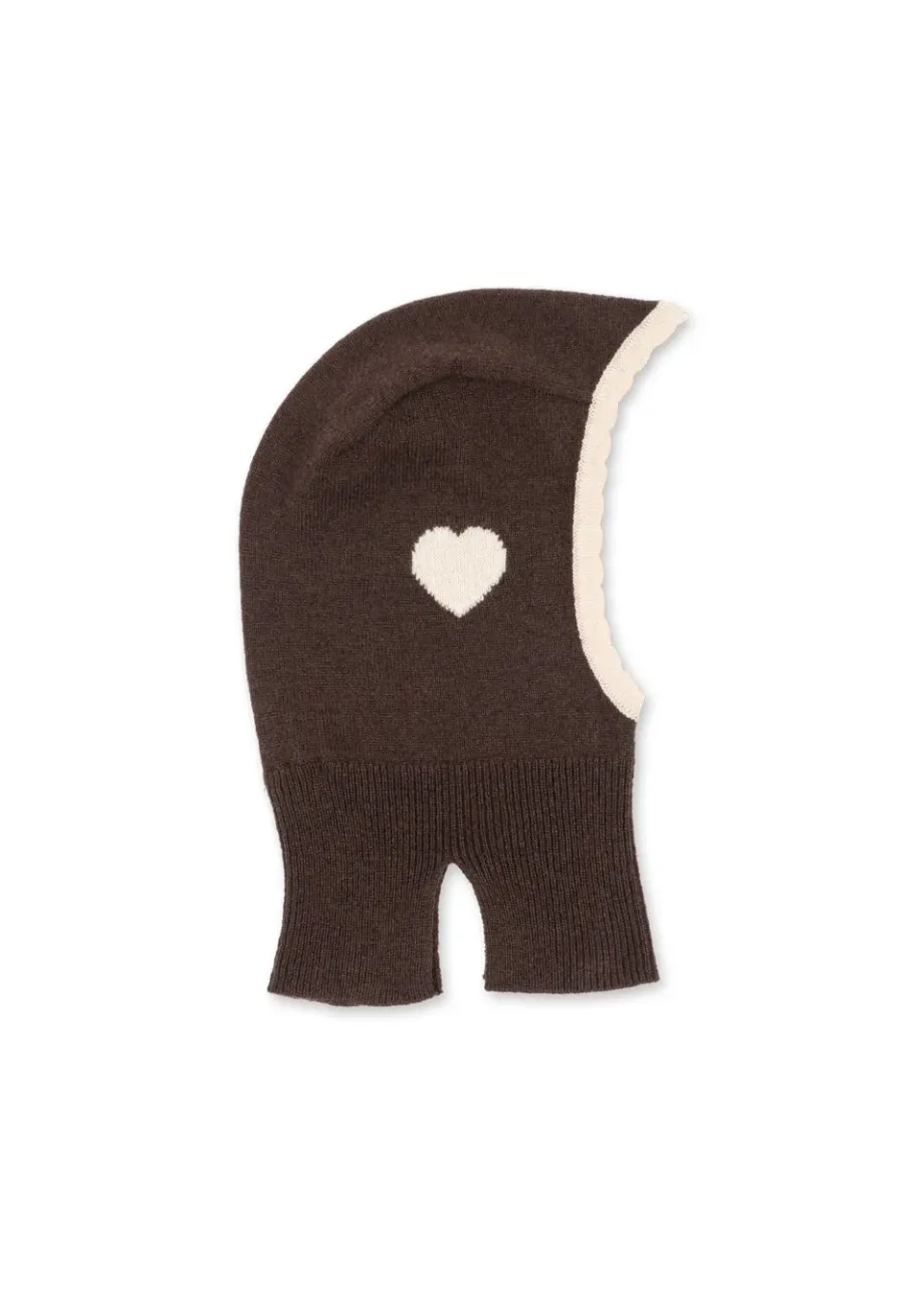 Konges Slojd Collette Balaclava bivakmuts chocolate brown wol