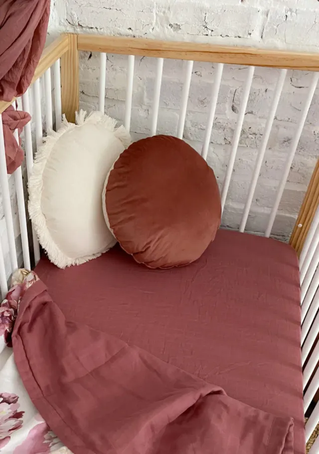 The Mompany Mulberry hoeslaken babybed 130x69 katoen