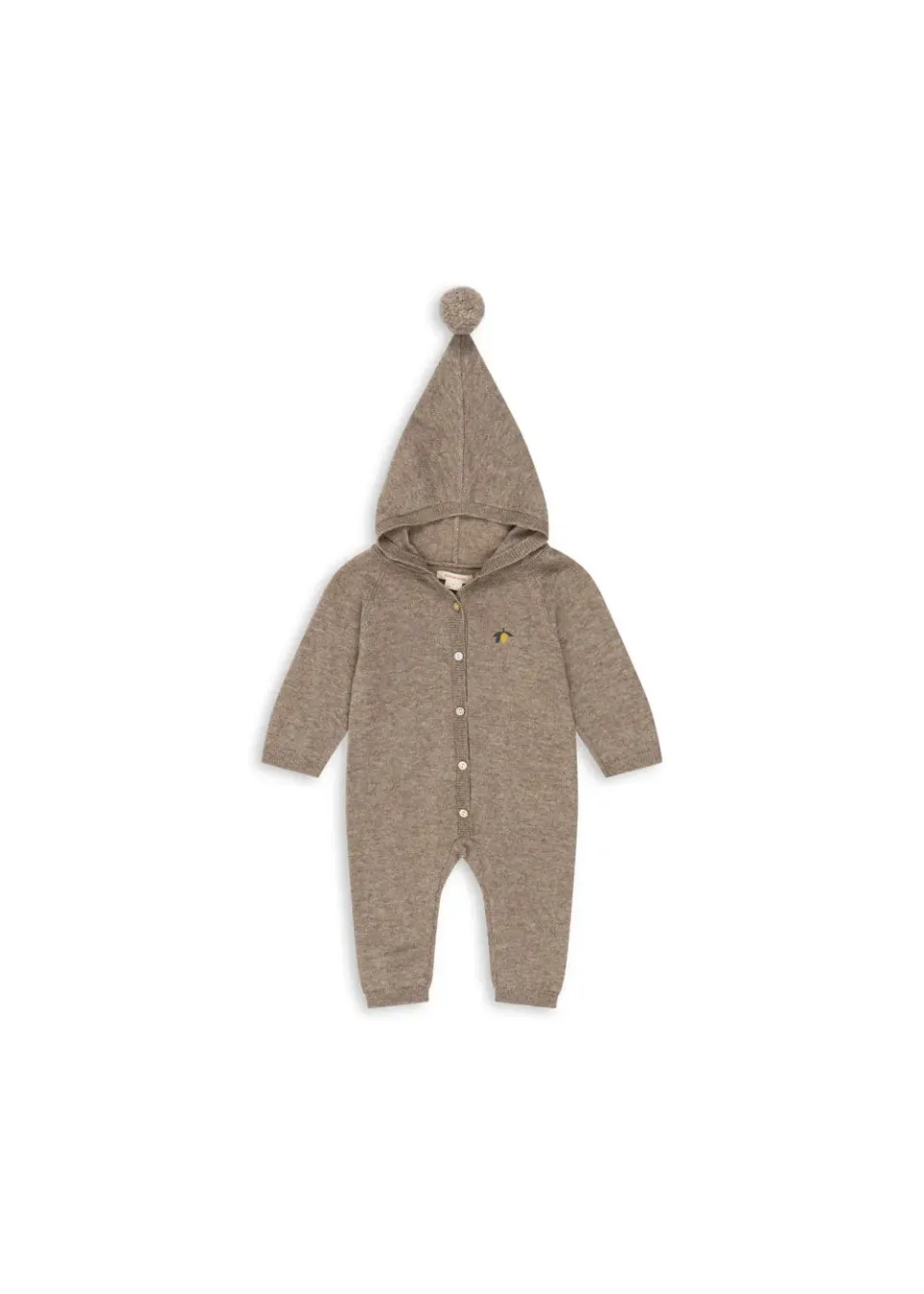 Konges Sløjd Mattou gebreide romper light brown wol