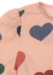 Konges Sløjd Elin blouse coeur rose biokatoen